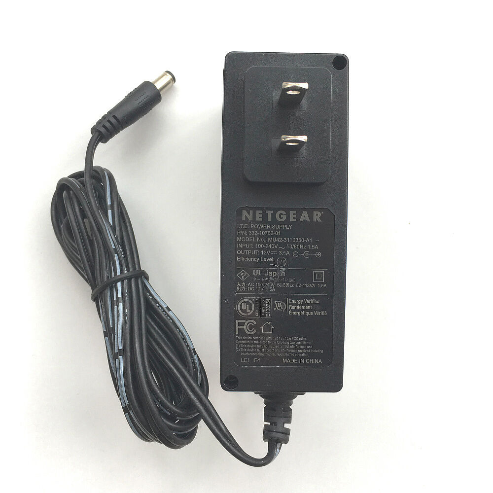 NEW NETGEAR 332-10762-01 MU42-3120350-A1 Router Power Supply Cord Charger 12V 3.5A - Click Image to Close